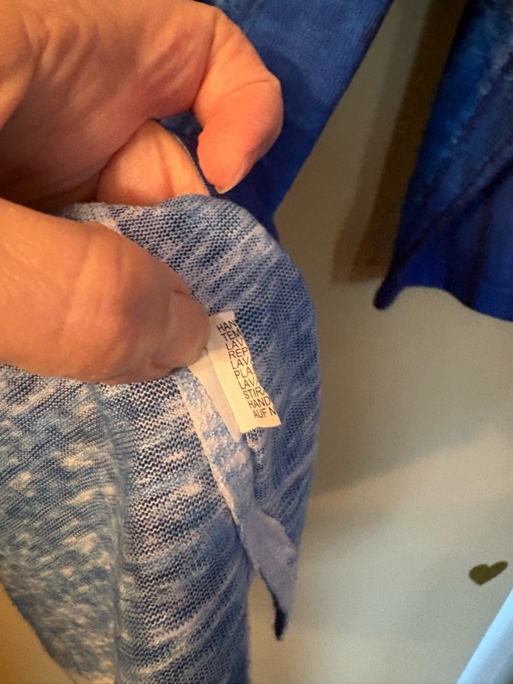 FDJ Ombre Forest Print 3/4 Sleeve Knit Top - Picture 6 of 9